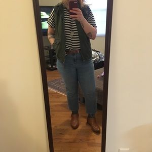 BDG hooded pleather vest